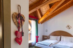 Rúm í herbergi á Chalet La Felce