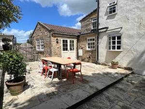 Bygningen som feriehuset ligger i