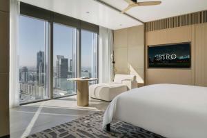 SIRO One Za'abeel客房内的一张或多张床位