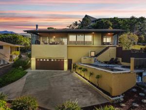 Bygningen som feriehuset ligger i