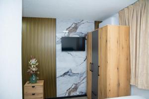 TV a/nebo společenská místnost v ubytování Motel Krajina