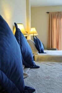 Giường trong phòng chung tại Plaza Magdalena Hotel