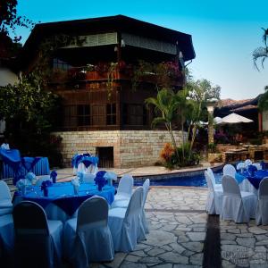 ห้องอาหารหรือที่รับประทานอาหารของ Hotel Marina Copan