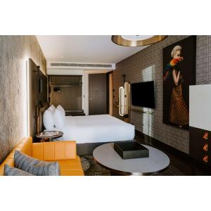 The Motley Hotel Richmond, Tapestry Collection by Hilton的电视和/或娱乐中心