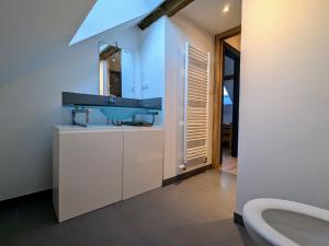 Bilik mandi di Gîte confortable avec terrasse et vue montagne, proche loisirs et pistes - FR-1-589-755 +19 gambar