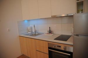 Kuchyňa alebo kuchynka v ubytovaní Amaros Apartment