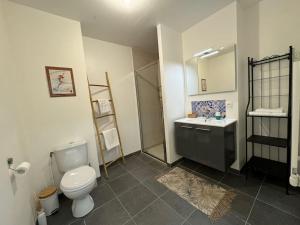 Koupelna v ubytování Appartement spacieux avec terrasse + 10 fotografií