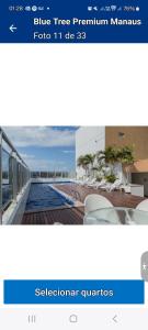 a screenshot of the blue tree premium mansion website at Flat Premium no Adrianopolis in Manaus