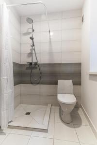 Koupelna v ubytování Gar'is Hostel Lviv