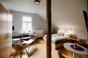 Postel nebo postele na pokoji v ubytování Am großen Bleek Villa Gartenblick
