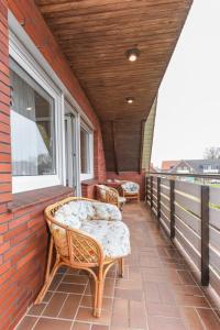 Balkón nebo terasa v ubytování Haus zum Seehund FeWo Seehund 2