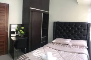 Postel nebo postele na pokoji v ubytování 1 BR with Balcony with Netflix at Horizons 101 Cebu City + 37 fotografií