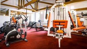 The fitness centre and/or fitness facilities at Hotel Flóra