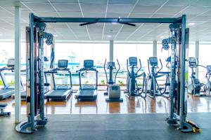 Fitness centrum a/nebo fitness zařízení v ubytování C Hotel