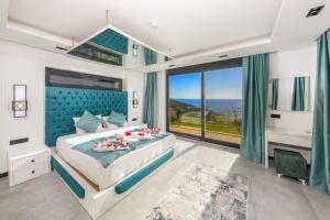 Postel nebo postele na pokoji v ubytování Villa Sea Garden Kaş