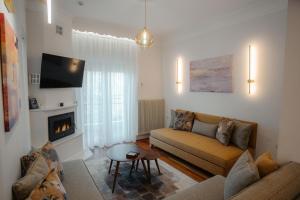 Χώρος καθιστικού στο CASA BIANCA Kastoria