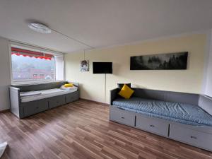 TV a/nebo společenská místnost v ubytování Domview Apartment