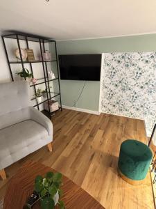 Posezení v ubytování SheSpace Apartrooms