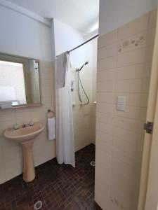 Koupelna v ubytování Aquajet Motel