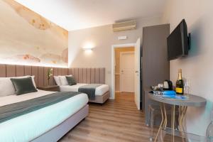 TV a/nebo společenská místnost v ubytování Hotel Magic