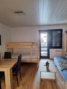 Katil atau katil-katil dalam bilik di Apartma Rogla Gaber 63