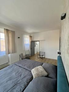 Postel nebo postele na pokoji v ubytování Family Apartments Černice