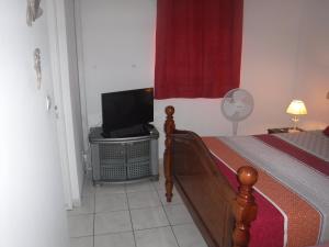 Una televisión o centro de entretenimiento en MANIKOU