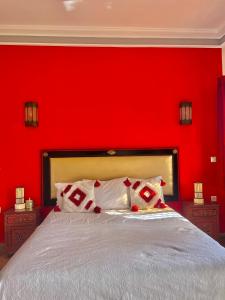Postel nebo postele na pokoji v ubytování Le Rubis Oriental Marrakech