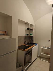 a small kitchen with a sink and a counter at Il nido di Luna in Turin