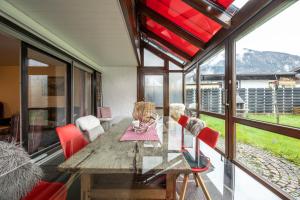 Posezení v ubytování Das Ferienhaus Oberstdorf