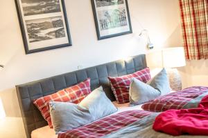 Postel nebo postele na pokoji v ubytování Das Ferienhaus Oberstdorf