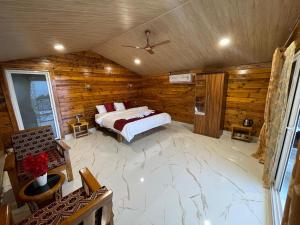 Posteľ alebo postele v izbe v ubytovaní Semedo Seaview Cottages