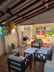 Posezení v ubytování Villa Morra house III