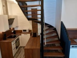 Kuchyň nebo kuchyňský kout v ubytování NRV Appartement Top 8