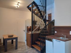 Kuchyň nebo kuchyňský kout v ubytování NRV Appartement Top 8