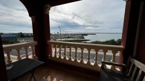 a balcony with a view of the ocean at Apartamentos Costavigia -Mar de Dunas- in Mazagón