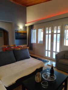 Posezení v ubytování Sea View House