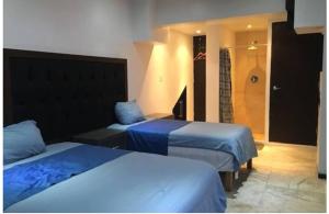 Katil atau katil-katil dalam bilik di Cancún Hotel Boutique & Hostel +46 gambar