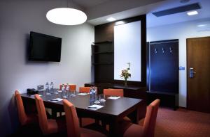 TV a/nebo společenská místnost v ubytování Hotel Tatra