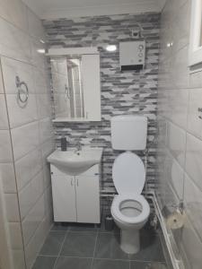 Koupelna v ubytování Apartman Hs