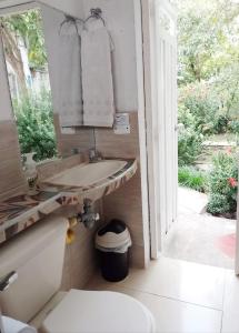 Koupelna v ubytování Hostal CORALES
