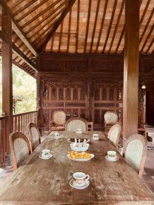 Posezení v ubytování Merapi Eco Bungalow