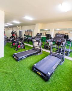 Fitness centrum a/nebo fitness zařízení v ubytování Samada Work Life Canggu