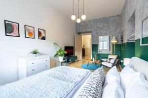 Postel nebo postele na pokoji v ubytování Apartment Ruska