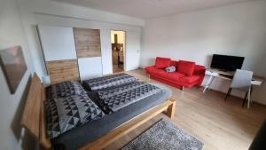 Postel nebo postele na pokoji v ubytování Apartment- Zimmer Pernter