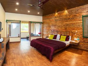 Voodi või voodid majutusasutuse Nirvana Mussoorie toas