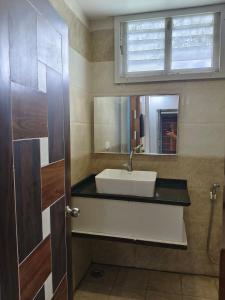 Koupelna v ubytování Hotel M S Pride