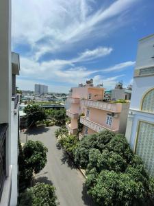 a view from the balcony of a building at Hà Linh Motel in Vung Tau