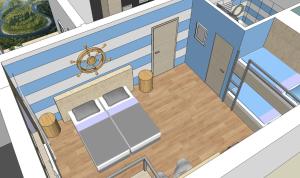 Půdorys ubytování Apartmány Petrov, Baťův kanál