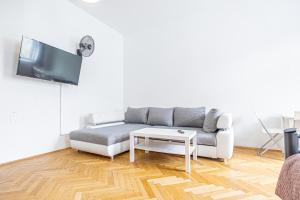 A television and/or entertainment centre at Near Danube & Millenium Tower - Massive Shared 4BR Apt